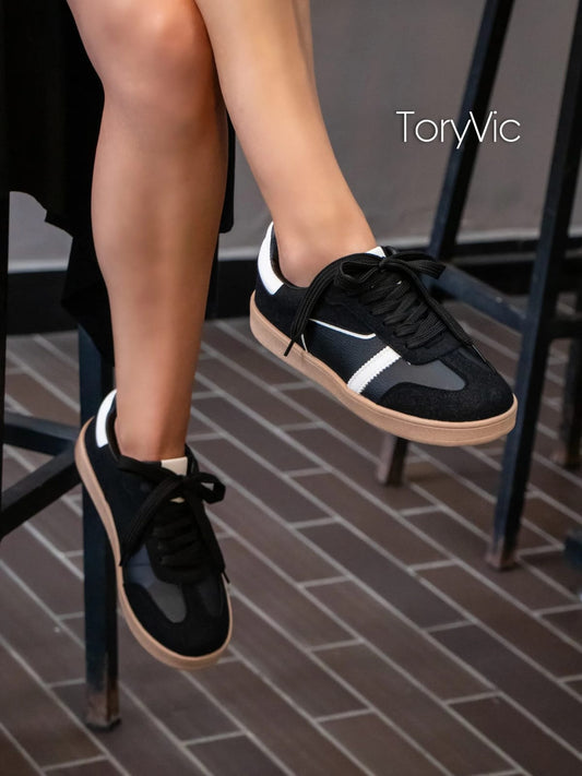 Tenis De Mujer Julieta Negro Blanco