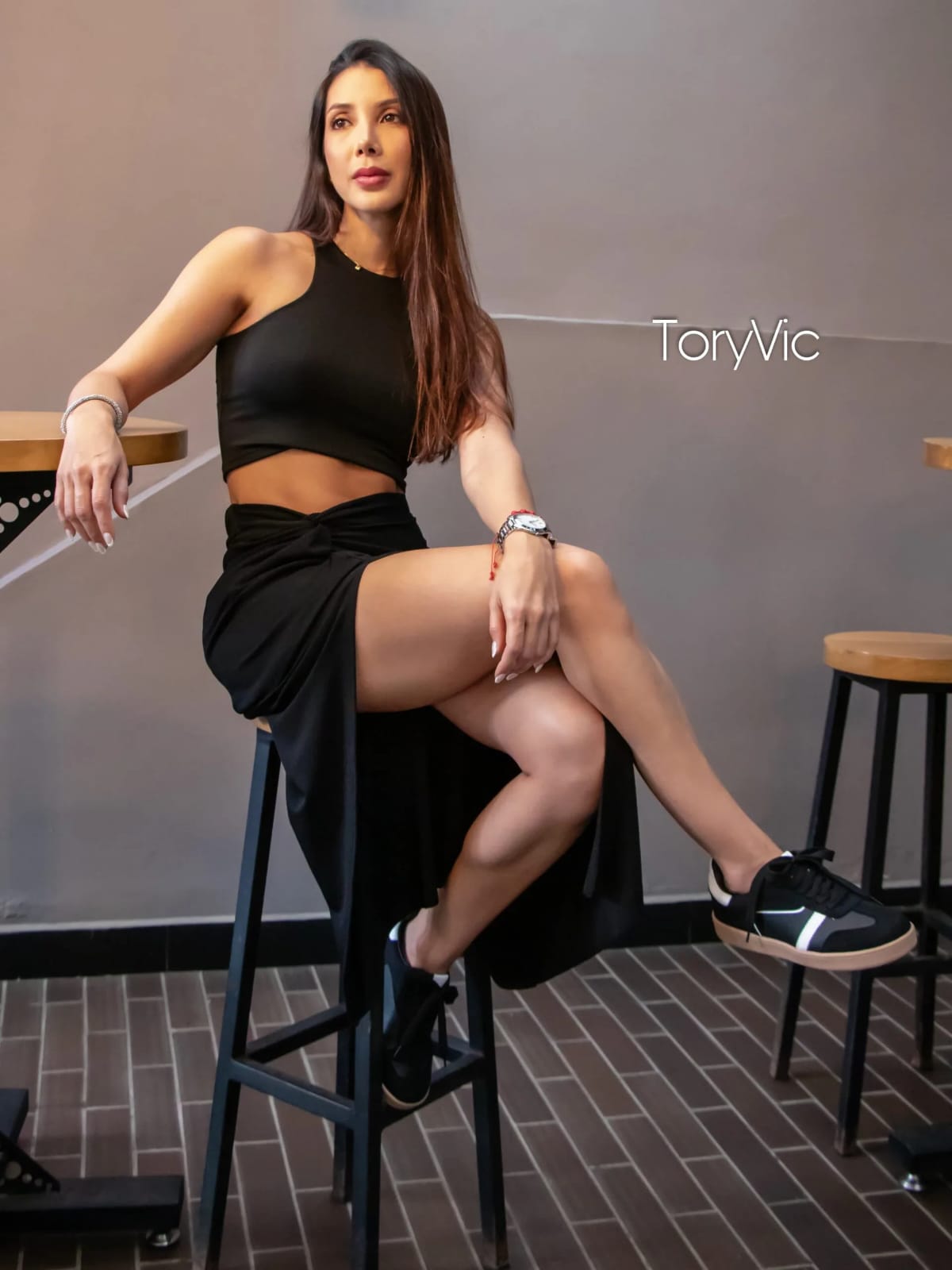 Tenis De Mujer Julieta Negro Blanco